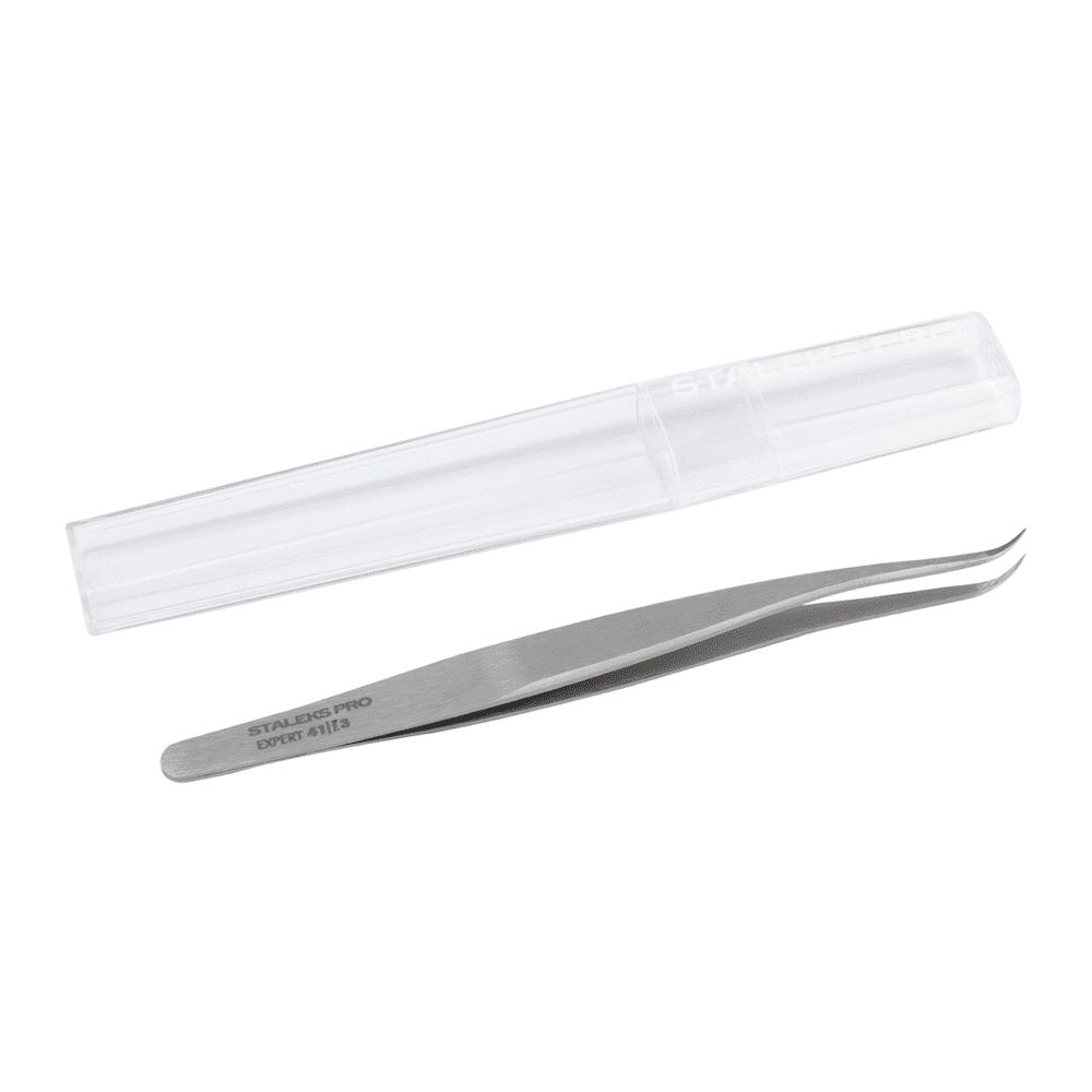Пинцет Сталекс для ресниц Expert TE-41/3 изогнутый