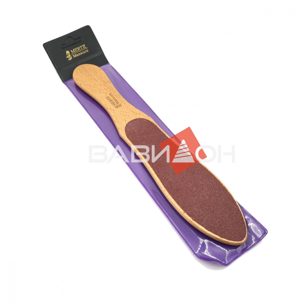 Пилка педикюрная Mertz 800 деревянная