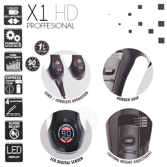 Машинка для стрижки Kiepe X1 Professional HD 6270