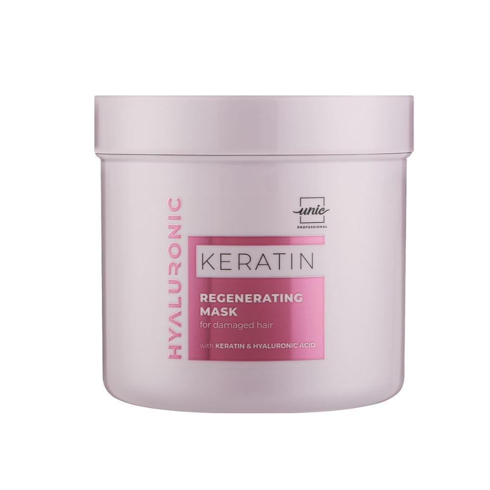 Маска Unic Hyaluronic Keratin Regenerating Mask восстанавливающая для поврежденных волос 500мл