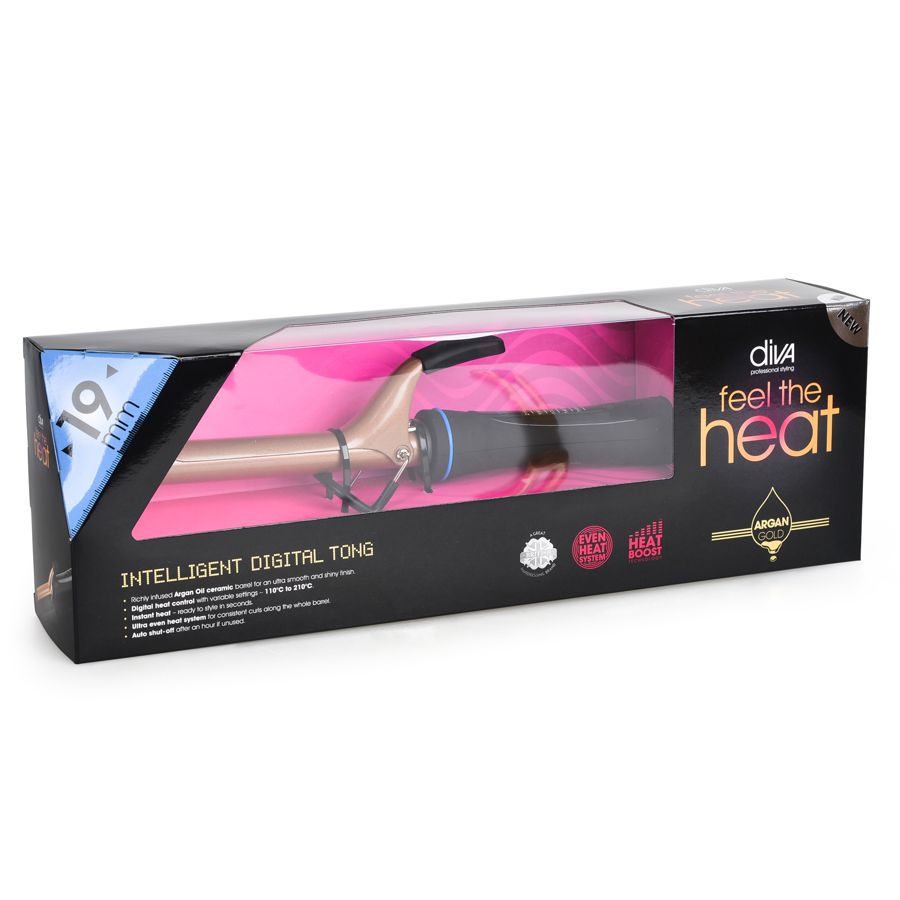 Плойка Diva Intelligent Digital Tong Ø19мм D463