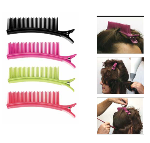 Зажим Eurostil с расчёской 04369