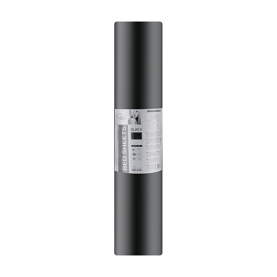 Простынь Etto Black Collection 100м*0,8м б/перфорациии чёрная