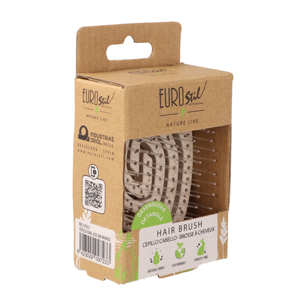 Щетка массажная Eurostil Nature Line для распутывания волос 07953