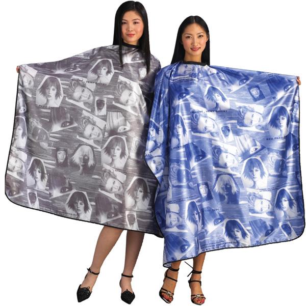 Пеньюар "Фотографии лиц" голубой