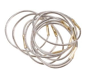 Резинки для волос Sibel 10 шт 9511033 серебристые