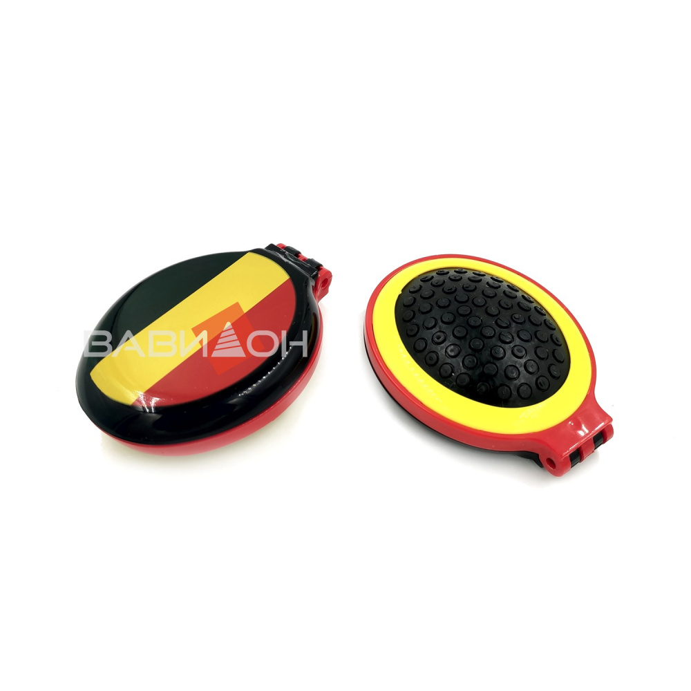 Щетка массажная овальная складная с зеркалом Olivia Garden Champion Brush