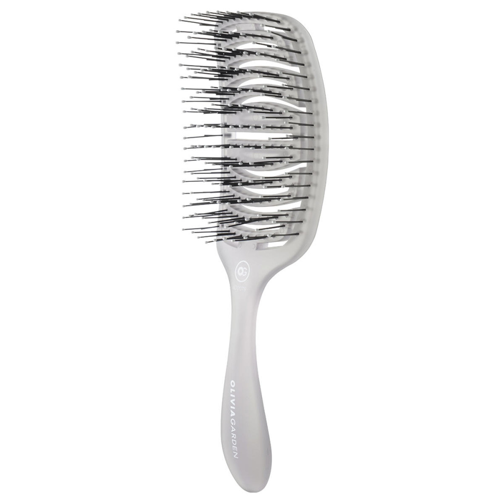 Щетка Olivia Garden iDetangle Essential Care Flex Medium Hair Bristles Ice Grey