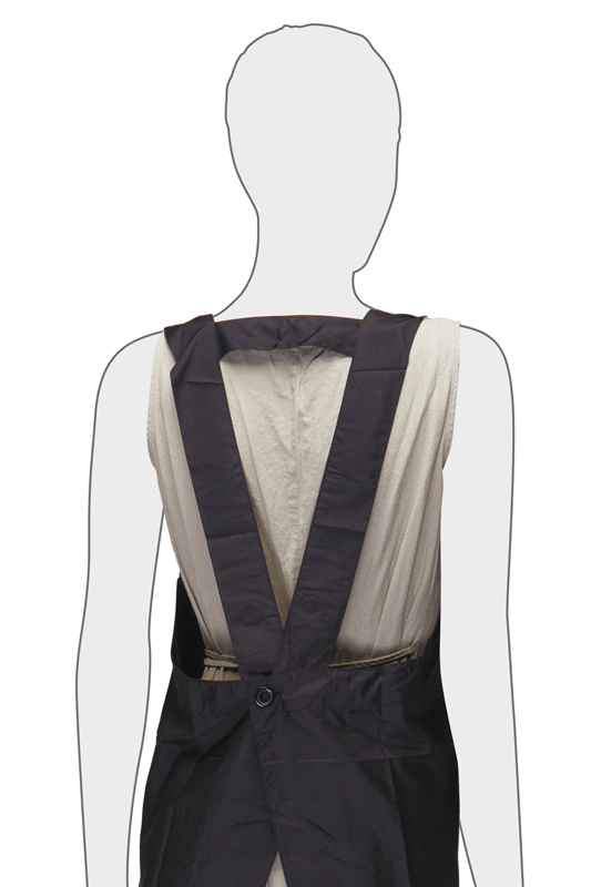 Фартук длинный черный ВР09055