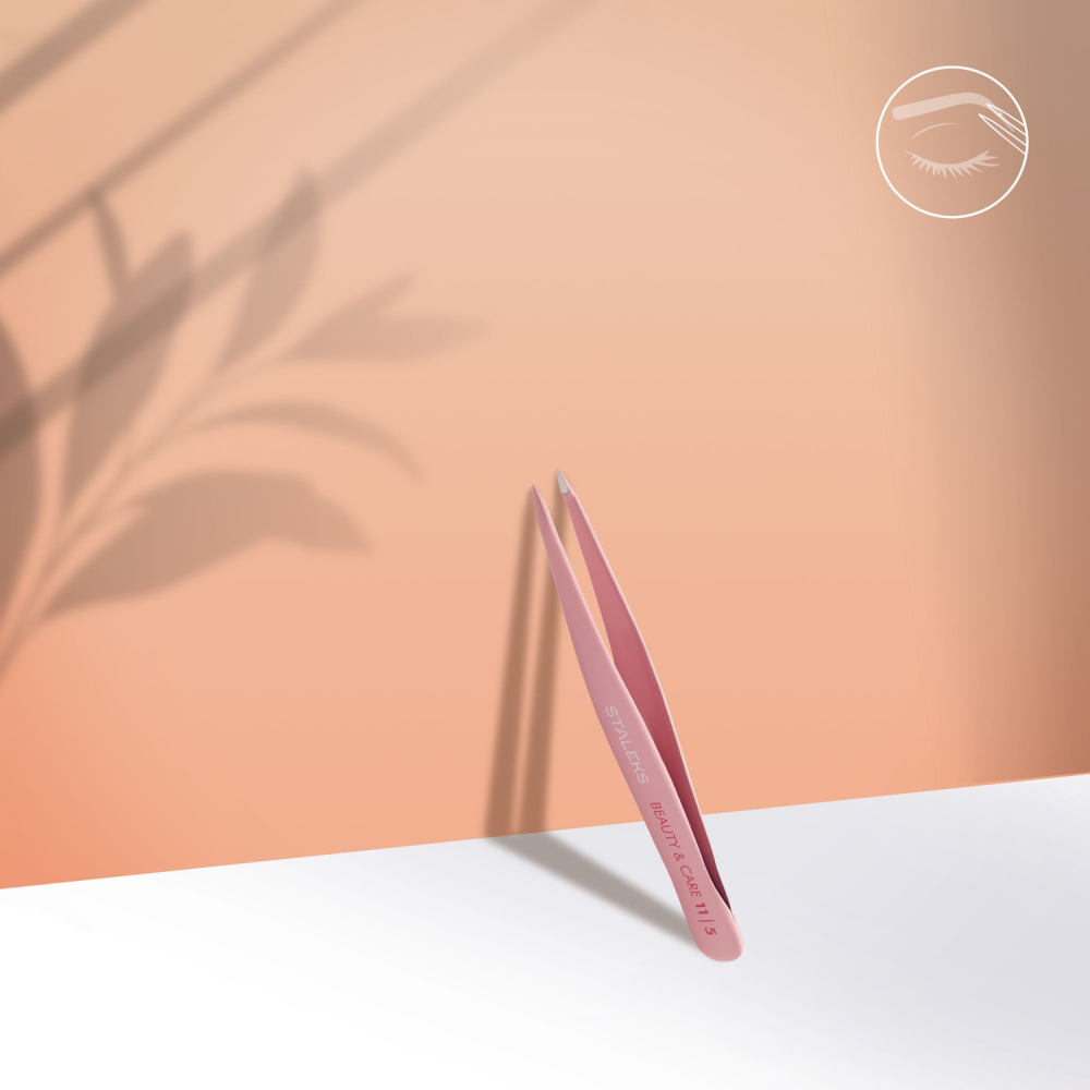 Пинцет Сталекс Beauty&Care точечный TBC-11/5