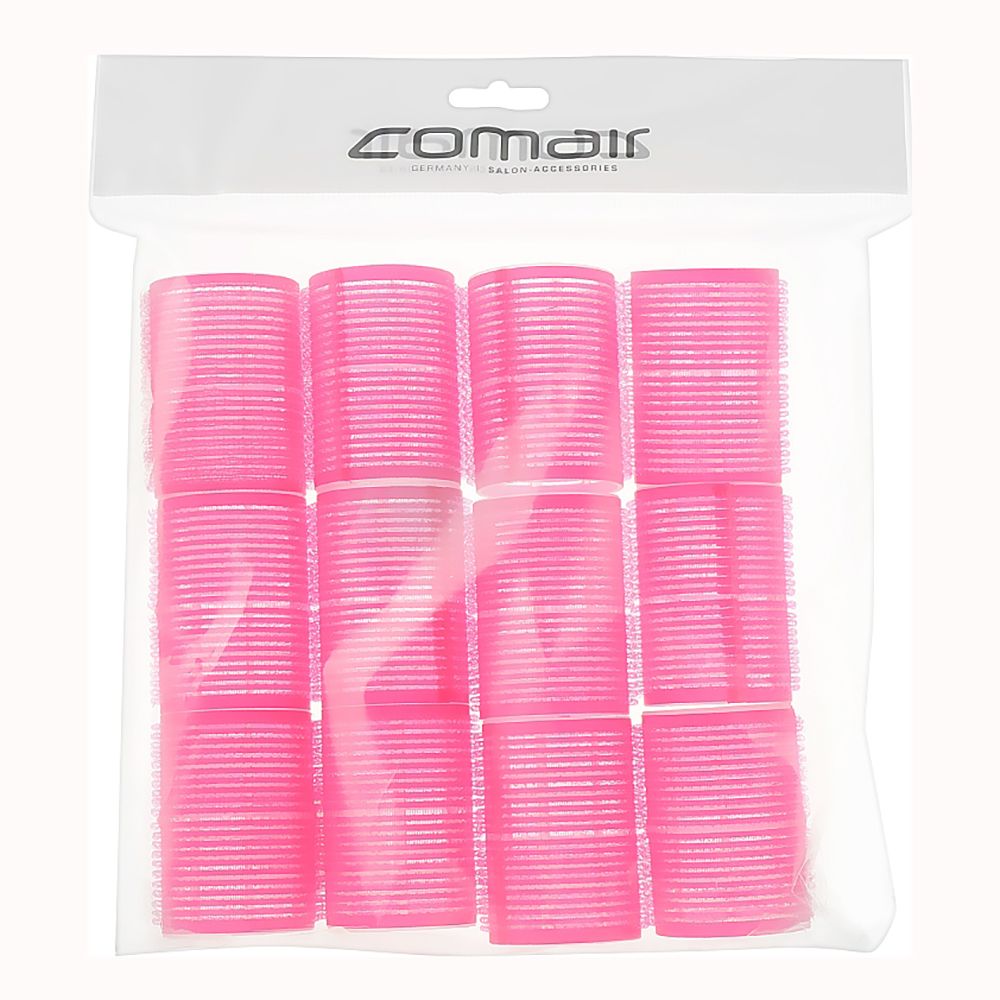 Бигуди на липучке KMS Comair D44мм 12шт розовые 3011891