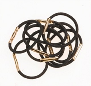 Резинки для волос Sibel 10 шт Ø25мм 9311103 черные