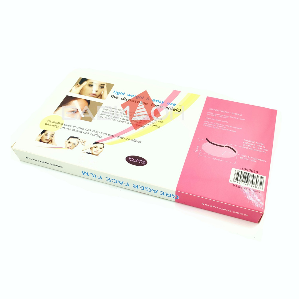 Защитный козырек на лоб прозрачный 100шт