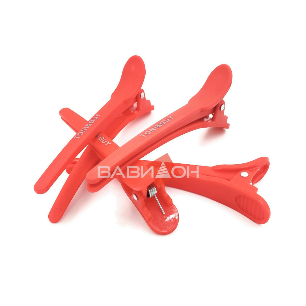 Зажим Toni&Guy Soft Touch прорезиненный