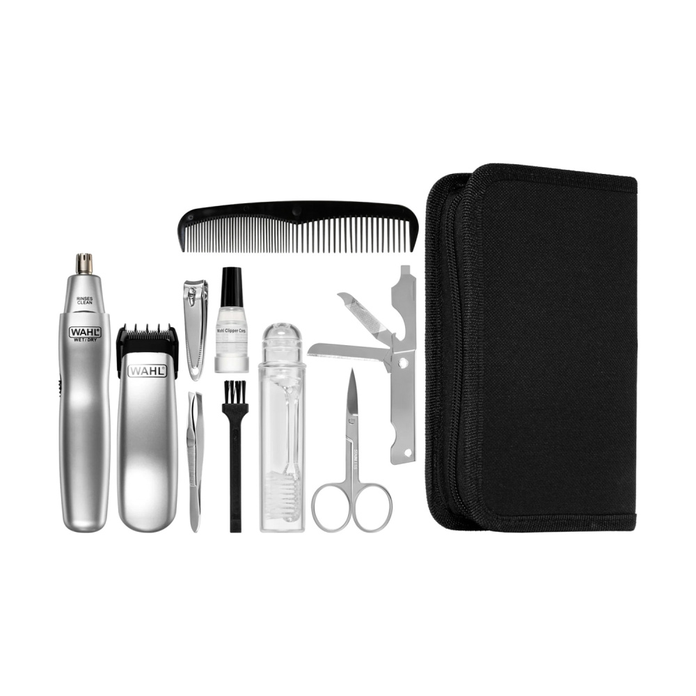 Дорожный набор в чехле Wahl Travel Set Trimmer Silver 09962-2716