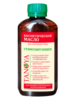 Масло Tanoya стимулирующее для массажа лица и тела 200 мл