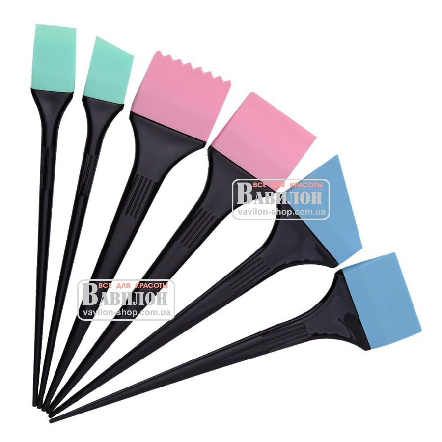 Комплект силиконовых кисточек SPL 6шт 905047