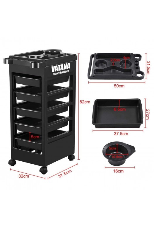 Парикмахерская тележка тролес Vatana 578-006