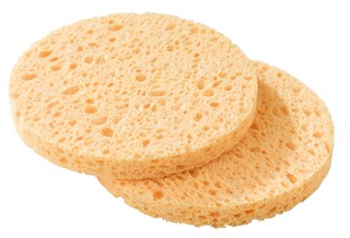 Спонж демакияжный Sibel 2шт 75мм 0904113