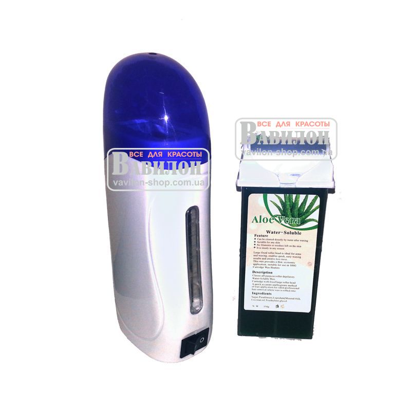 Воскоплав касетный V-108-4A с окошком 40W+касcета воска Aloe